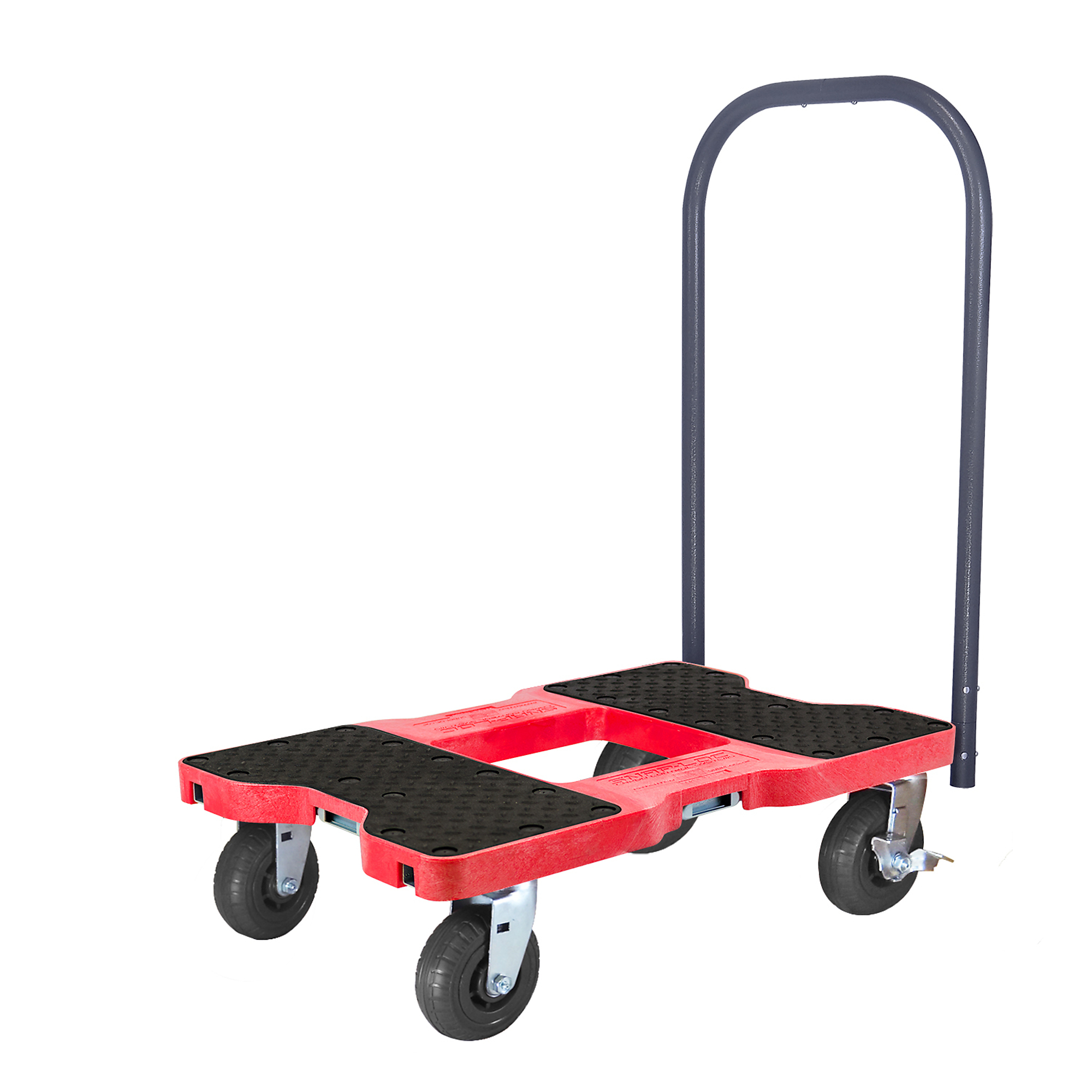 Snap-Loc Extreme-Duty E-Track Push Cart Dolly - 1600-Lb. Capacity, Multiple Materials, Red, Model# SL1600P6R
